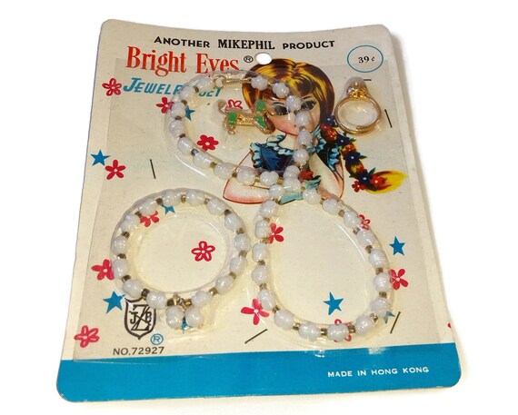 NOS- 1960s Toy Jewelry Kit by Bright Eyes, Girls … - image 1