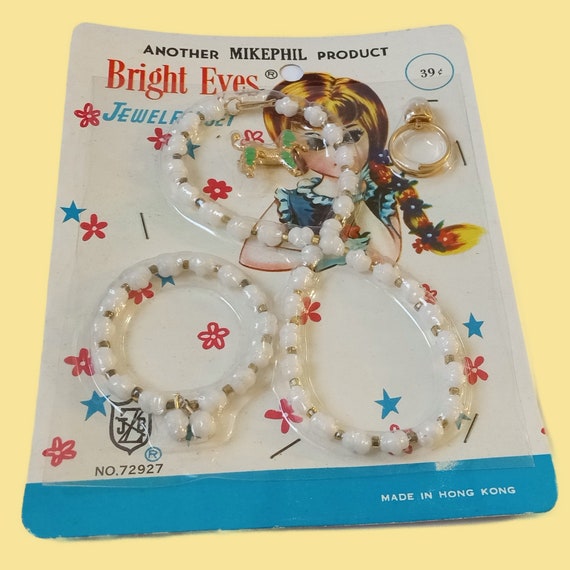 NOS- 1960s Toy Jewelry Kit by Bright Eyes, Girls … - image 3