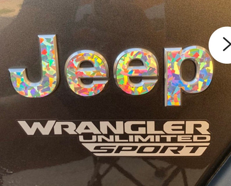 Holographic Jeep Emblem Overlay Jeep Decal Jeep Emblem Jeep Etsy