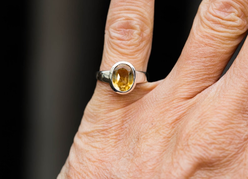 Citrine Ring 5.5 thru 8 Citrine Ring beautiful citrine sterling silver Citrine Ring Citrine Ring size 5.5-8 november birthstone