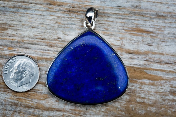 Lapis Pendant Set in Sterling Silver Gorgeous Lapis Lazuli Pendant