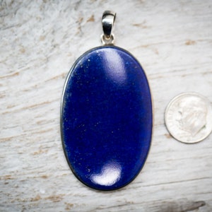 Lapis Pendant set in Sterling Silver - Gorgeous Lapis Lazuli Pendant - Lapis Jewelry - Sterling Silver Lapis Necklace - Lapis Lazuli Jewelry