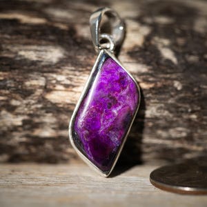 Sugilite pendant - Sugilite and Manganese Pendant - Gorgeous Purple Sugilite - Natural Sugilite Pendant - Sugilite Pendant High Quality
