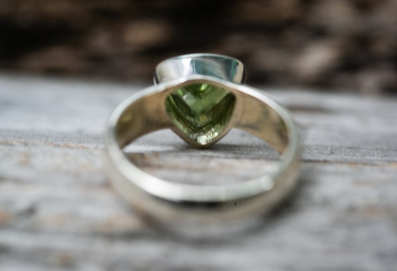 Anillo de turmalina verde 7 Turmalina verde Tamano del anillo de turmalina 7 Turmalina verde Alternativa al anillo de compromiso Turmalina verde 7 Etsy Mexico
