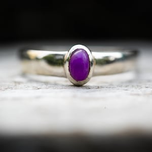 Sugilite Ring 7.75 - Gel Sugilite Ring Size 7.75 Sterling Silver Jelly Sugilite Ring Size 7.75 Sterling Silver Sugilite Ring 7.75 ring