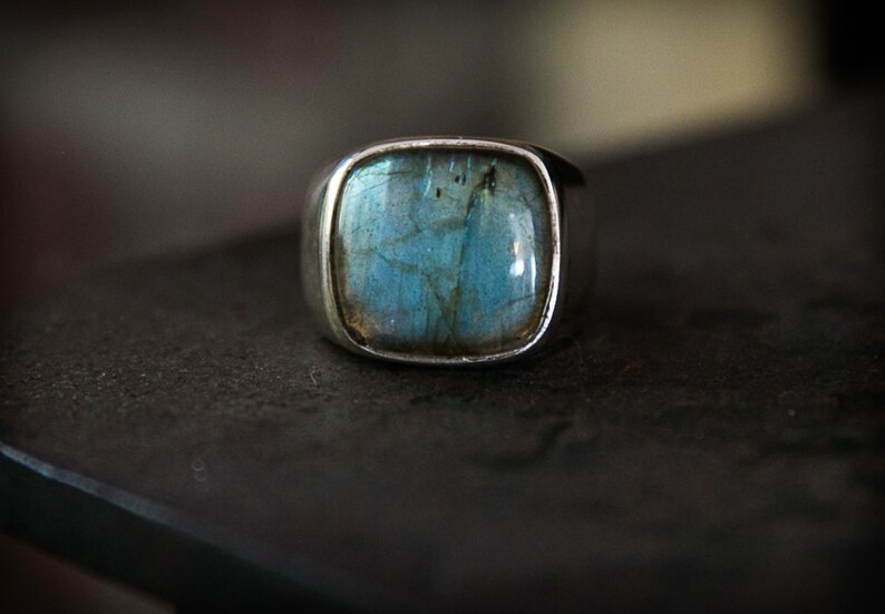 Labradorite Ring Labradorite Mens Ring Size 715 Etsy