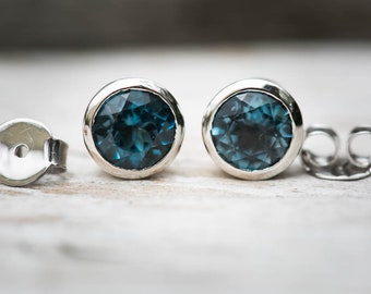 London Blue Topaz Earrings | Etsy London Blue Topaz Earrings | Etsy