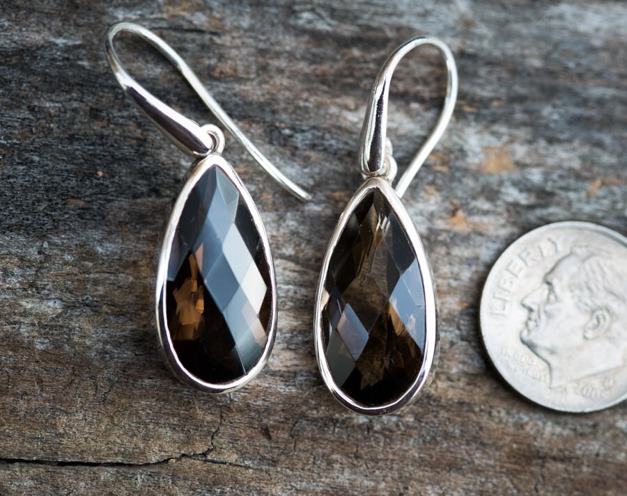 White Smoky Rhinestone Earrings
