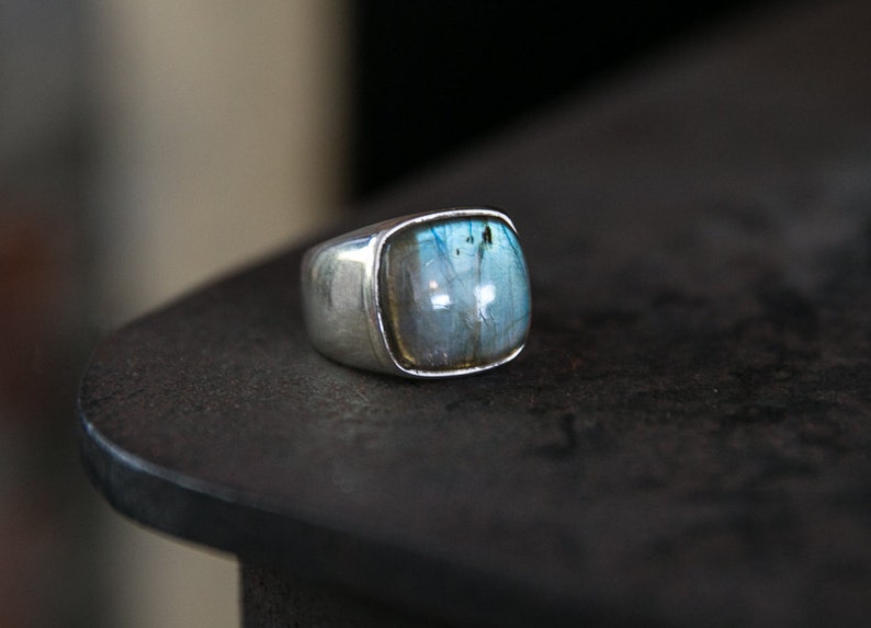 Labradorite Ring Labradorite Mens Ring Size 715 Etsy