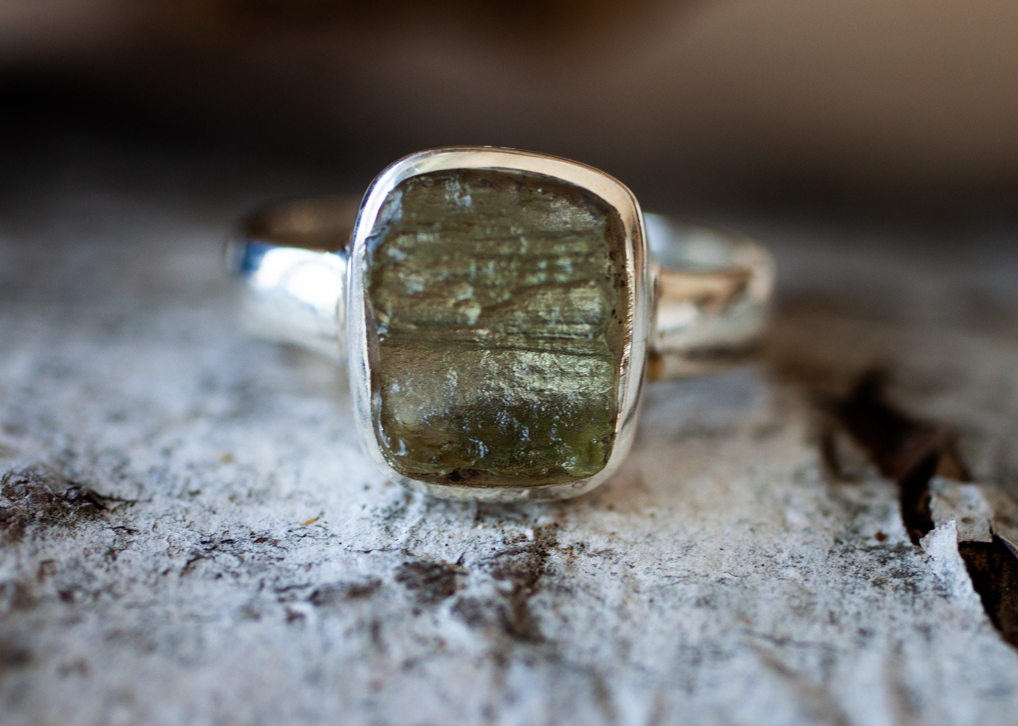Etsy moldavite ring deals