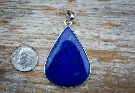 Lapis Pendant Set in Sterling Silver Gorgeous Lapis Lazuli Pendant