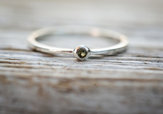 Etsy on sale moldavite ring