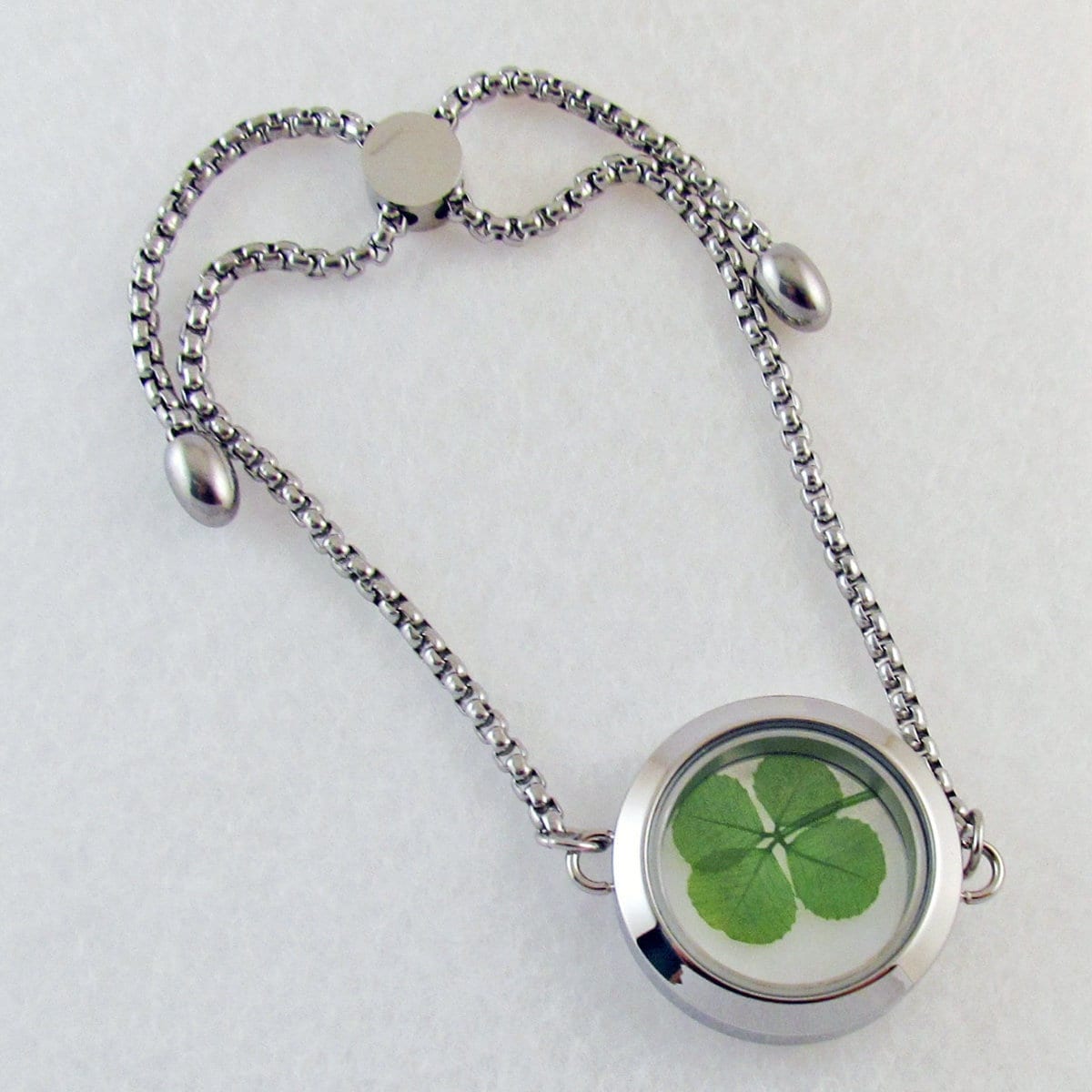 Byweekend☆Clover necklace ネックレス 316L】zirconia clover necklace gold/金属アレルギー対応