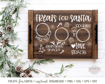 Download Dear Santa Plate Etsy