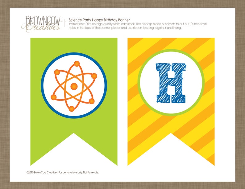 PRINTABLE Science Party Decoration Kit image 3