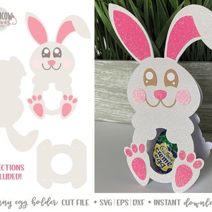 Bunny Egg Holder Cut File, Egg Holder Cut File, Easter Egg Holder Cut File, Egg Holder SVG, Easter Egg SVG, Easter SVG, Cut Files