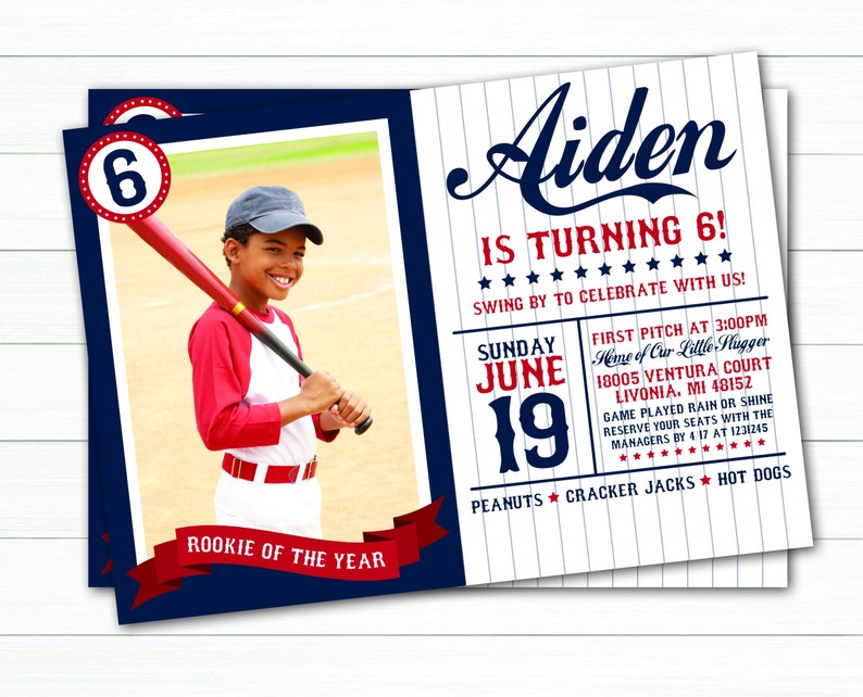 PRINTABLE Baseball Invitation image 2