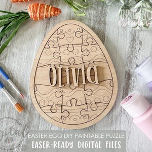 File laser fai da te per puzzle di uova di Pasqua, file SVG per puzzle di uova di Pasqua, file laser tagliati per Pasqua, file laser per riempire cestini di Pasqua, file SVG per Pasqua