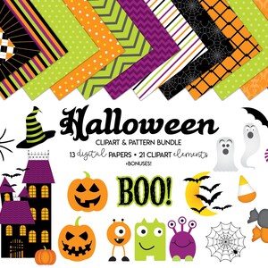 Halloween Clip Art & Digital Papers