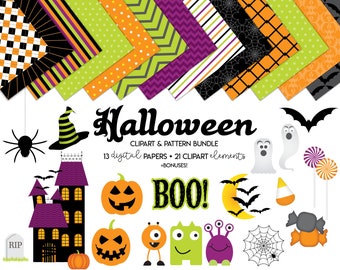 Halloween Clip Art & Digital Papers