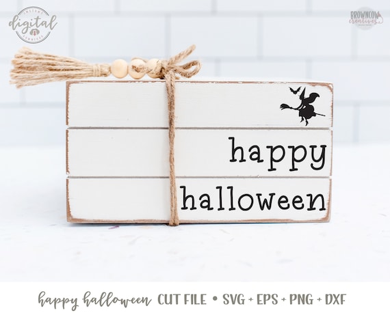 Halloween Book Stack SVG, Farmhouse Sign Cut File