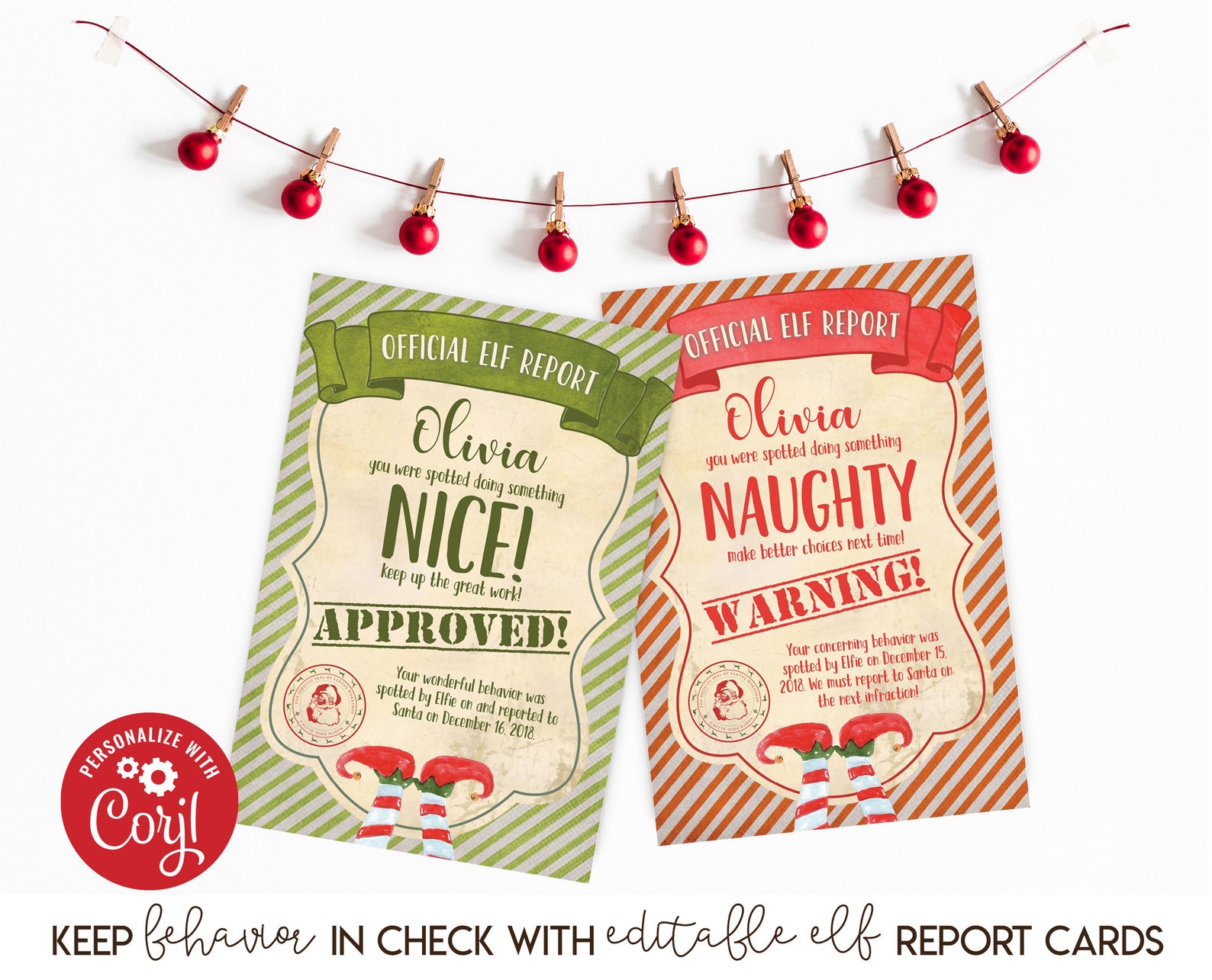 EDITABLE Elf Mischief Kit Elf Notes Elf Letter Elf Report - Etsy