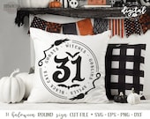 31 Halloween Round Sign Cut File/SVG, Halloween SVG Digital Cut File, Halloween SVG Il_170x135