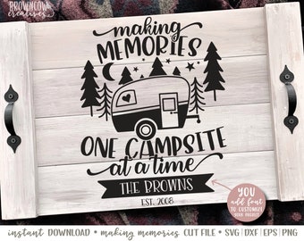 Camping Memories SVG, Camper Cut File (Digital Download)