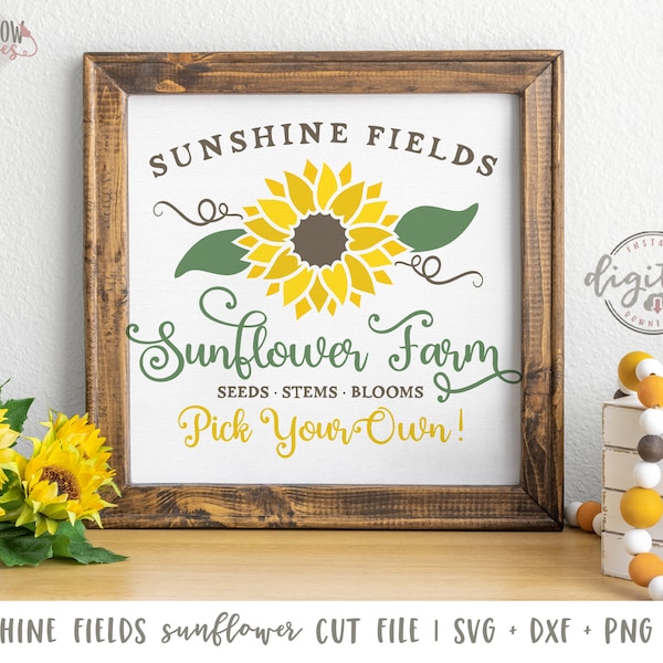 Sunflower Kitchen Sign Etsy
