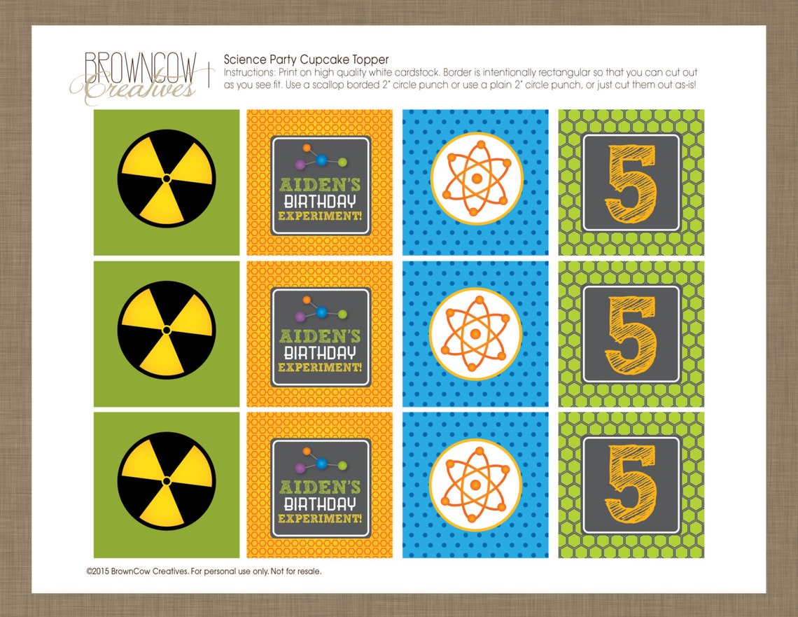 PRINTABLE Science Party Decoration Kit - Etsy