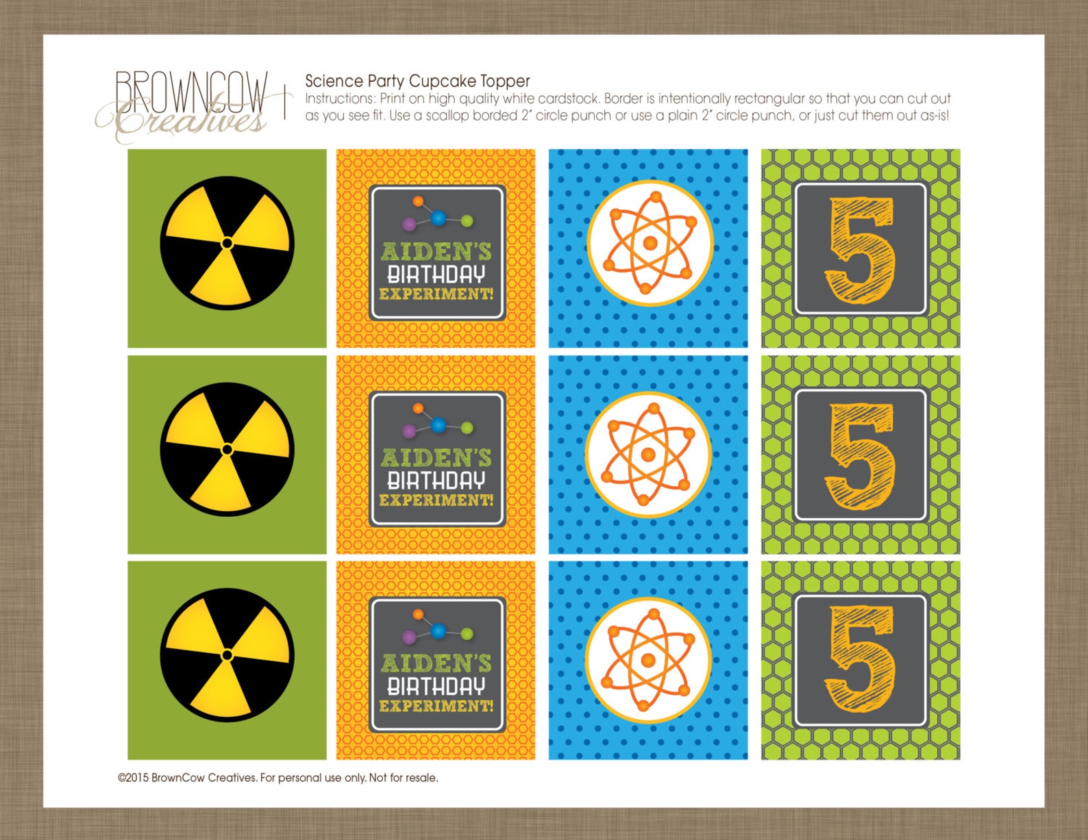 PRINTABLE Science Party Decoration Kit - Etsy