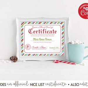 EDITABLE Elf Mischief Kit, Letter from the Elf, Elf Letters, Elf Notes, Christmas Elf, Naughty Nice Report Cards, Nice List, Instant image 6