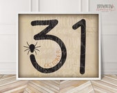 Halloween Printable Wall Art, Printable Halloween Decor, Halloween Print, 31, October 31, Halloween Printable Il_170x135