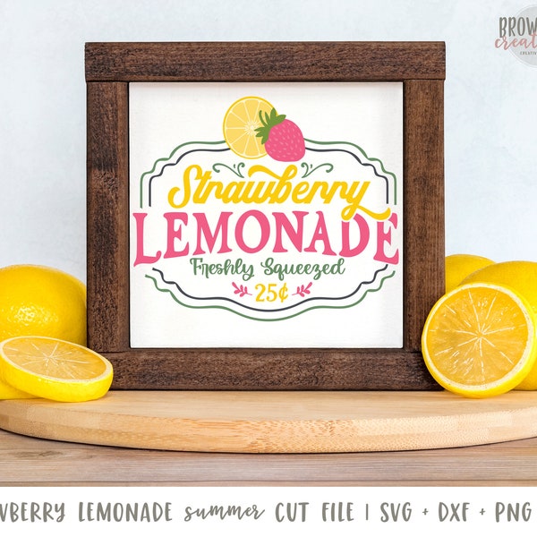 Farmhouse Strawberry  Lemonade Sign SVG/Cut File DIGITAL FILE