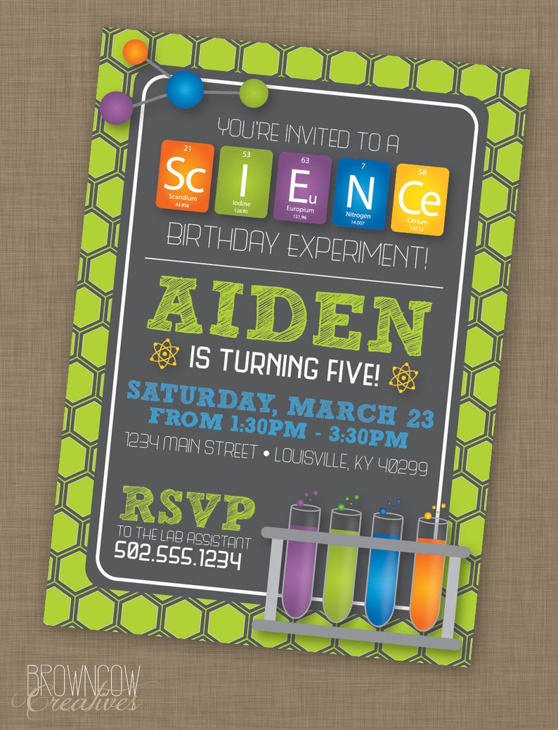 PRINTABLE Science Party Decoration Kit image 2