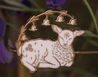 Brigid's Lamb - Enamel Pin