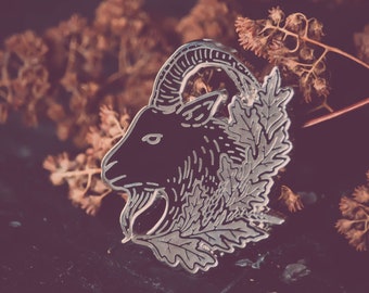 Black Phillip - Autumnal Goat - Witch Enamel Pin *packaged with lavender*