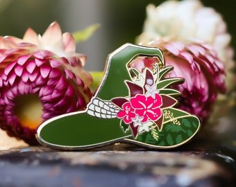 Tiki Witch Hat - Summerween Enamel Pin