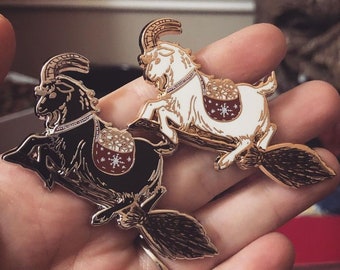 Julbock's Flight - Yule Goat enamel pin