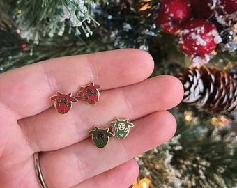 Baby Baphomet Earring Studs - Holiday Variants!