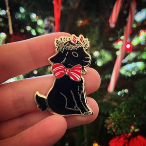 Holly the Christmas Goat - Enamel Pin