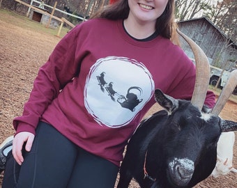 Krampusnacht Flight - Unisex Holiday Krampus Sweatshirt