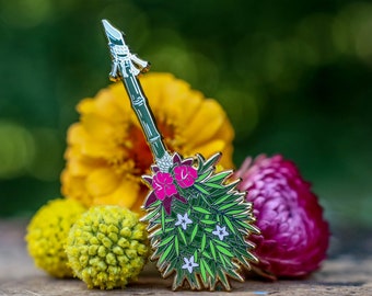 Tiki Witch Broom - Charity Pin