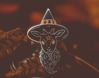 Witch Goat - Enamel Pin - Halloween Collection *packaged with lavender*