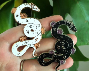 Serpent of Astrology (white or black) - Spring Imbolc/Ostara Collection - Collab with Mercurial Serpent *packaged with lavender*