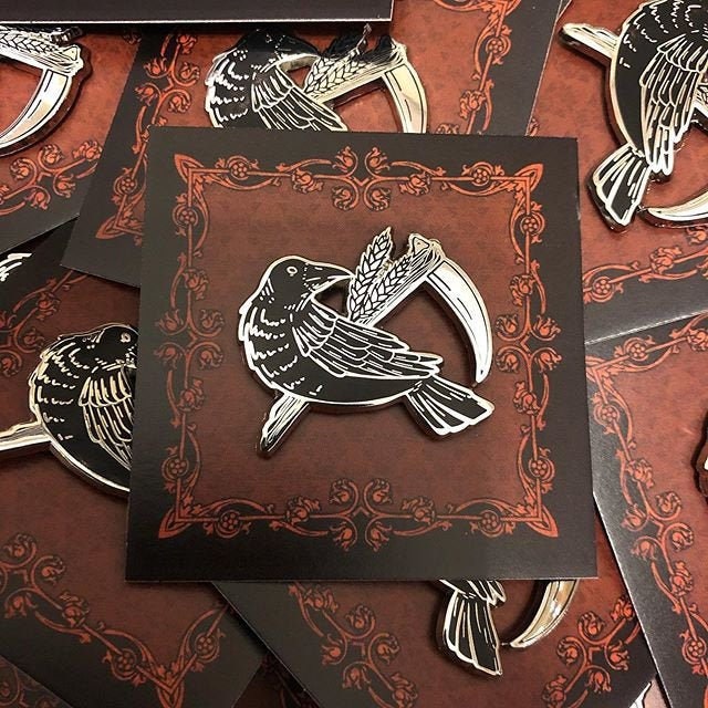 Harvest Crow - Halloween Enamel Pin Collection *packaged with lavende…