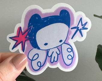 angel bb matte sticker - kindle, laptop, water bottle