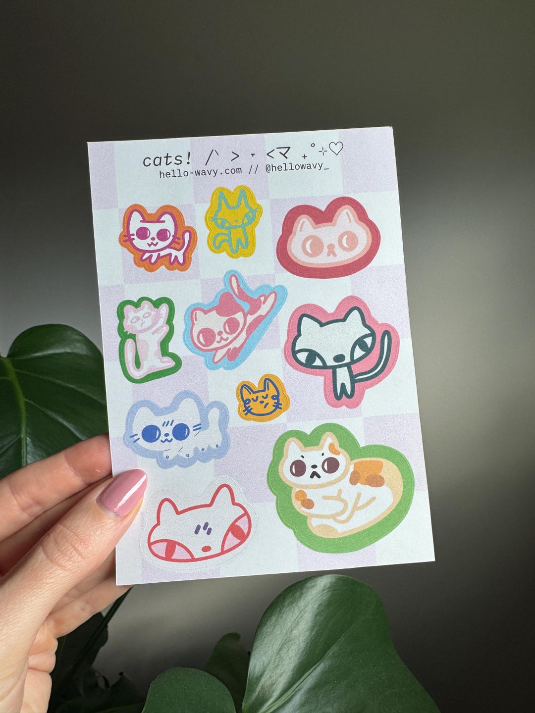 Cute Cats Sticker Sheet | Planner & Journal - Etsy