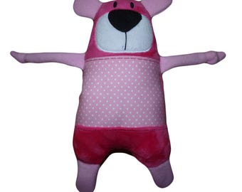 ヴィンテージ ピンクベア ぬいぐるみ：1970年代のコレクターズアイテム