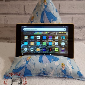 プリンセス Kindle ホルダー、タブレット フォン ビーンバッグ クッション ピロー スタンド、iPad Kindle リーダー、タブレット スタンド、Kindle クッション、デバイス ピロー